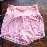 Halara High Waisted Crossover Mesh 2-in-1 Casual Shorts Peach Pink Size XS Photo 4