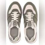 UGG  Retrainer Leather Sneaker Green & Cream Women’s Size 8 EUC Style 1136855 Photo 11