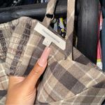 Favorite Daughter Ex Boyfriend Plaid Bra Top Brown Beige Size XL Photo 10