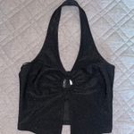H&M Black Halter Top Divided Sparkly Photo 0