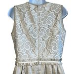 The Limited THE‎  Stunning Champagne With Cream Crochet Trim Dress NWOT Size 6 Photo 5