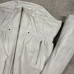 wilson's leather  Maxima Coat Womens XL White Faux Fur Hooded Jacket Insulated Photo 5