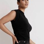 Madewell Black Side-Cinch Muscle Tee Top Size XS Photo 1