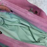 Anthropologie Vintage  Nest Pink Suede Purse Photo 3