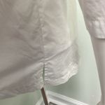 Theory  Top Icon Shirting Off Shoulder Blouse White Cotton Shirt Small Photo 5