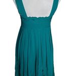 Antonio Melani Floral Chiffon Lace Dress Teal Size 4 Photo 1