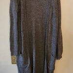 Ambiance apparel dark grey long cardigan size womens small Gray Photo 0