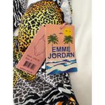 Jordan Emme  Animal Print One‎ Piece Swimsuit Ring Detail Halter Neck S Photo 3
