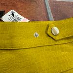 NWT Royalty by Maluma Faux Leather Yellow Pants Size M Photo 9