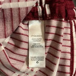 Full Circle Trends 2/15 burgundy, and white striped Tee Photo 5
