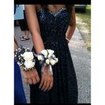 La Femme  Formal Dress Sequin Gown 0 Navy Dark Blue Prom Ball Gala Quinceara Hoco Photo 14