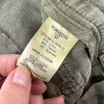 LEVEL 99 Pants Womens 27 Green Leandra Lounge Linen Blend Wide Leg Drawstring Photo 6