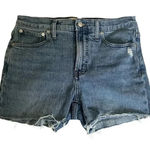 Madewell  The Mid-rise Perfect Vintage‎ Jean Distressed Cut Off Size 28 Photo 0
