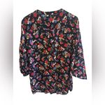 Philosophy Floral Short Sleeve Blouse floral and animal print 3/4 sleeves 2X Photo 3