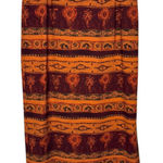 Judith‎ Hart Women Skirt Midi Tribal Aztec Print Summer Jewel Deep Orange 8 NWT Photo 0