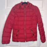 Tommy Hilfiger  Women’s Puffer Jacket - Red - Size Small - Detachable hood Photo 0