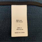 Elizabeth and James  Linen Blend Size Large Trans Tegan Biker Vest Photo 11