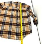 st. john's bay St John’s Bay Brown Flannel Button Down Dress Shirt Photo 9