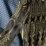 Reba  Elegant Black and Gold Lace Top NWT Photo 4