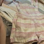 Urban Outfitters  Pink and Cream Striped Jumpsuit Photo 1