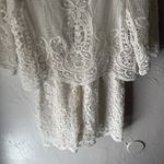 Muse White Lace Overlay Romper Size 2 ‎ Bridal Shower Boho Cottagecore Photo 2