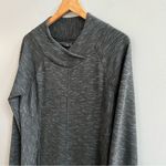 prAna  Women's Sindri Dress Long Sleeve Zippered Pockets, Dark Gray Size Medium Photo 8