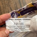 Gloria Vanderbilt  Purple and Yellow Floral Bermuda Shorts Photo 5