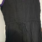MIA Meesh &  Womens Black Purple V Neck Sleeveless Tunic Top 100% Rayon Small Photo 2