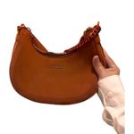 Nanette Lepore  rust dusty orange baguette shoulder crescent bag custom dyed Photo 2