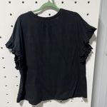 Terra & Sky Black flutter sleeve tee size 1X Photo 1