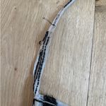 ZARA Beaded Mesh Bag Tan Black Photo 1