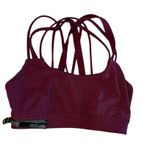 Victoria's Secret Victoria’s Secret Sport bra Maroon strappy back cross training gym yoga small Photo 2