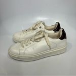 ZARA white faux leather sneakers size 37 Photo 4