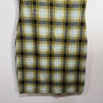 Popular Basics Yellow plaid mini dress Photo 2