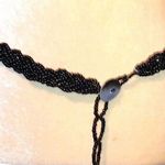Cute black beaded belt! New Black Photo 0