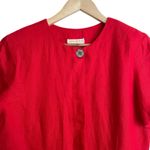 Brooks Brothers Vintage Women Sheath Dress 6 Midi Red Irish Linen Career Luxe Photo 4