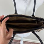 Vintage Plaid and Leather Shoulder Bag Tan Photo 3