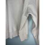 ZARA  Cream Crewneck Sweatshirt Women's Size Small Mock Neck Ribbed Pullover Photo 2