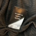 Lulus Romantic Inclination Black Ribbed Knit Puff Sleeve Bodysuit Stretch S Photo 5