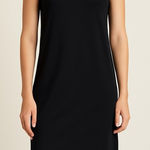 Eileen Fisher Sleeveless Jersey Shirt Dress in Black Photo 0