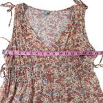 Rails  Constantine Multi Wildflower Floral Dress V Neck Smocked Tie Shoulders M Photo 3