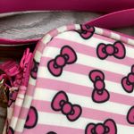Hello Kitty  Pink Bow Crossbody Cosmetic Vinyl Travel‎ Bag Photo 12
