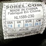 Sorel  Firenzy Snow Boots Water Resistant Suede Wool Lined Knee High Brown 7.5 Photo 6