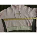 Gymshark  Hoodie Cropped Keyhole Cut Out Long Sleeve Raw Edge Pullover Pink M Photo 3