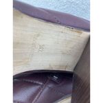 Madewell * Boots Womens 7.5 Lindley Quilted Ankle Wine Burgundy Side Zip Heeled Photo 9