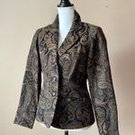 Cato  | Paisley Jacquard Blazer Jacket Sz 6 Photo 2