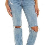 BLANK NYC The Lafayette Jeans High Rise Wide Flare Straight Distressed- Size 27 Photo 0