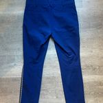 Anthropologie The Essential Slim Cropped Pants Size 4 Blue With Side Stripe Photo 7