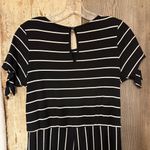 My Michelle  Black and White Striped Jumpsuit 90’s size XL Photo 7