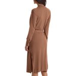 Commando  Luxury Rib Cardigan Robe Sweater‎ Ochre Brown Small Photo 2